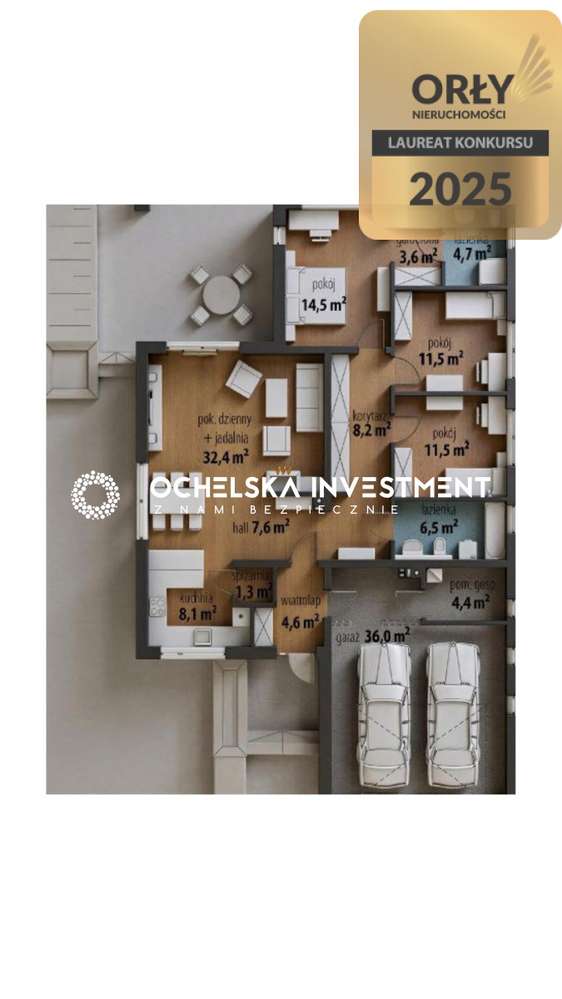 Dom parterowy 115m2 | do wykończenia | 4 pok.-10