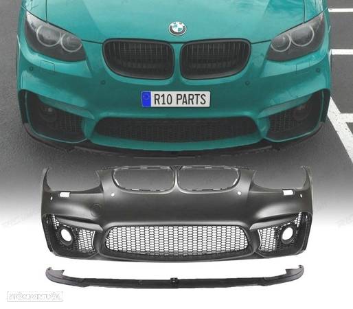 PARA-CHOQUE FRONTAL COMPLETO M4 PDC STYLE PARA BMW E92 E93 LCI + SPOILER LIP - 1