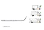 Treapta Mercedes Sprinter, 01.1995-01.2007, Vw Lt 2 05.1996-12.2005, Fata, partea Dreapta, intaritura, Aftermarket - 1