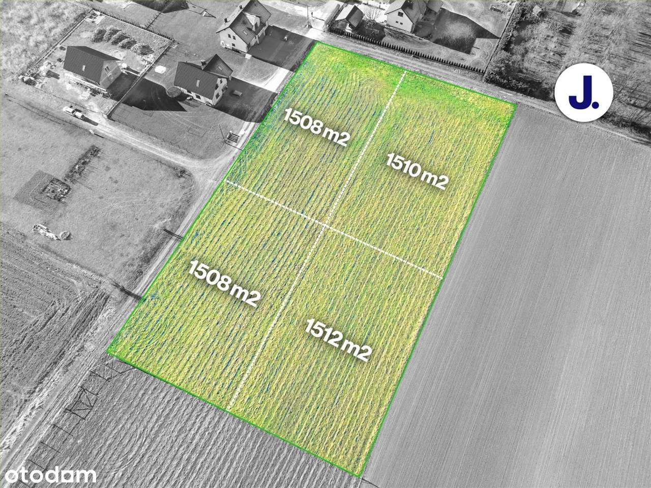 Działki 1510 m² z MPZP | Jegłowa | Media w drodze-0