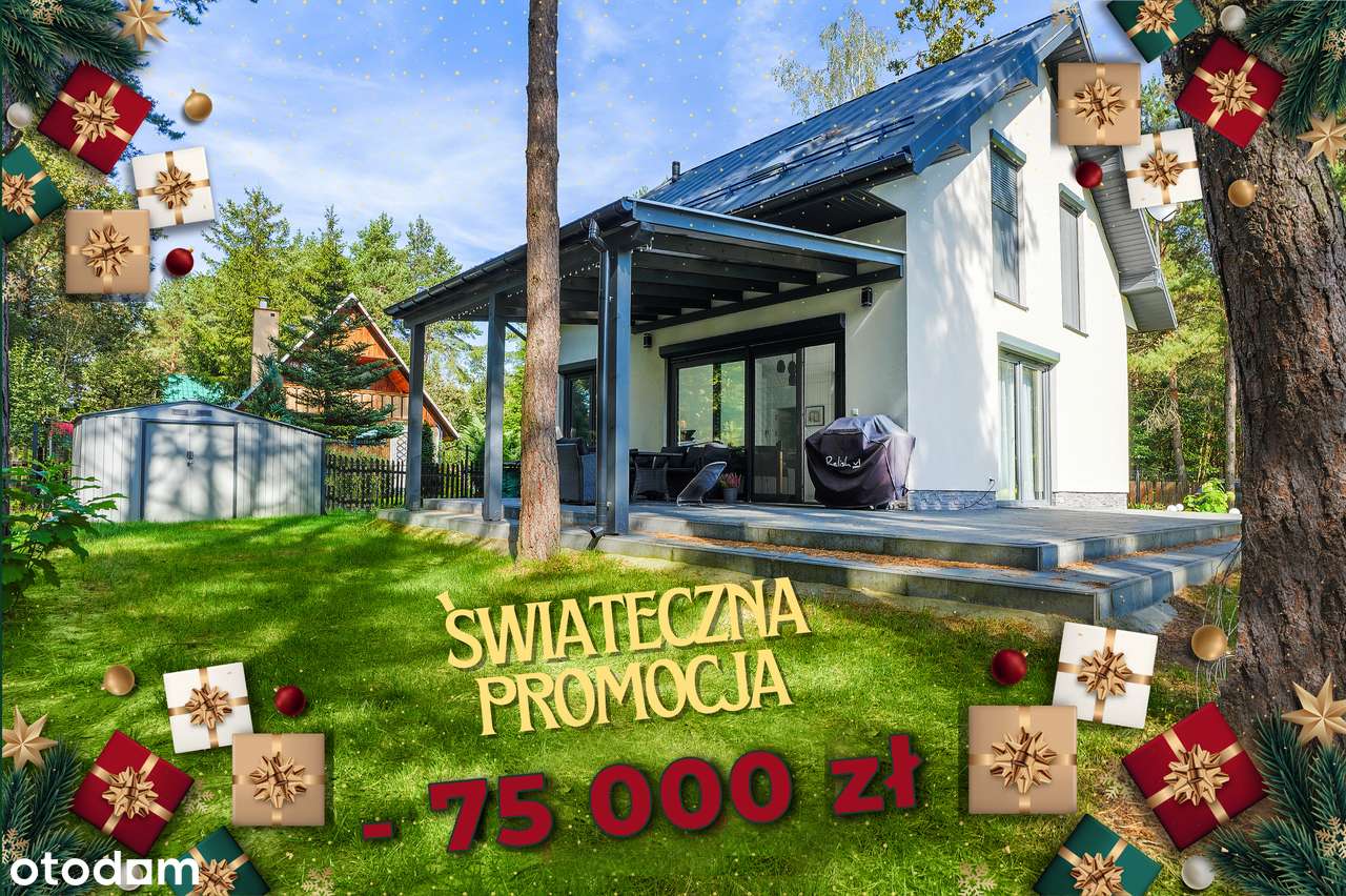 Czerwona Wola Nowoczesny dom nad rzeką w otulinie lasu - Pełny obrazek: 1/20