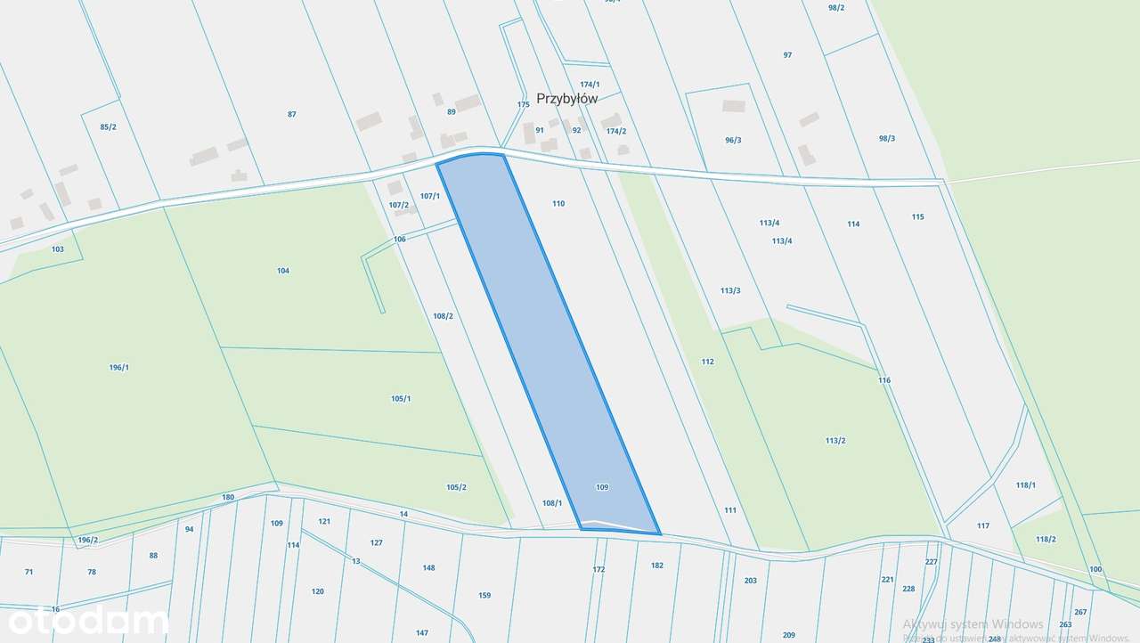 Działki budowalne przy lesie/WZ na 4 domy/ Przybyłów/Galewice-6