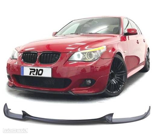 SPOILER LIP PARA BMW E60 E61 03-10 PACK M HAMANN LOOK PRETO MATE - 1