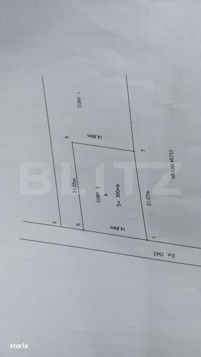 Teren intravilan, 811 mp, zona Jieni - Imagine principală: 2/3
