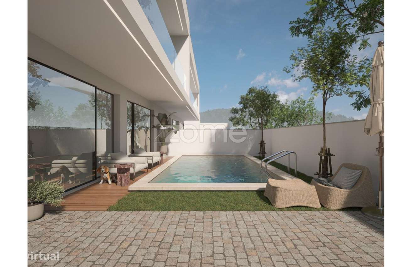 Moradia Nova T3+2 de gaveto com Piscina perto da praia - Grande imagem: 3/20