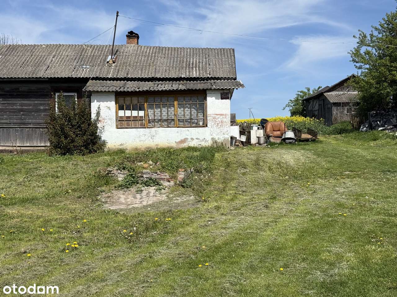 Drewniany dom 70 m2  do remontu – Pukarzów, gmina Łaszczów - Pełny obrazek: 5/9