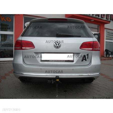 Carlig de remorcare pentru VOLKSWAGEN PASSAT VII - 4usi, Combi, si 4x4,  - sistem demontabil automat - din 2010/- - 5