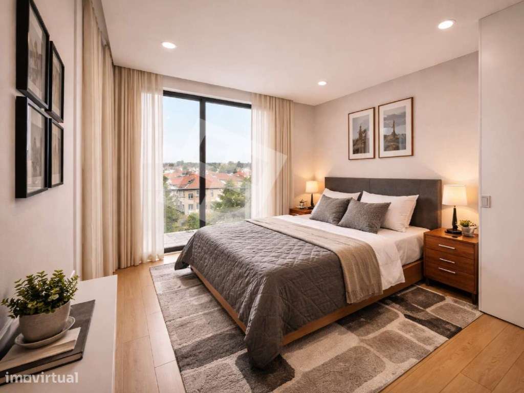 Apartamento T0 c/ Terraço Oiã-4