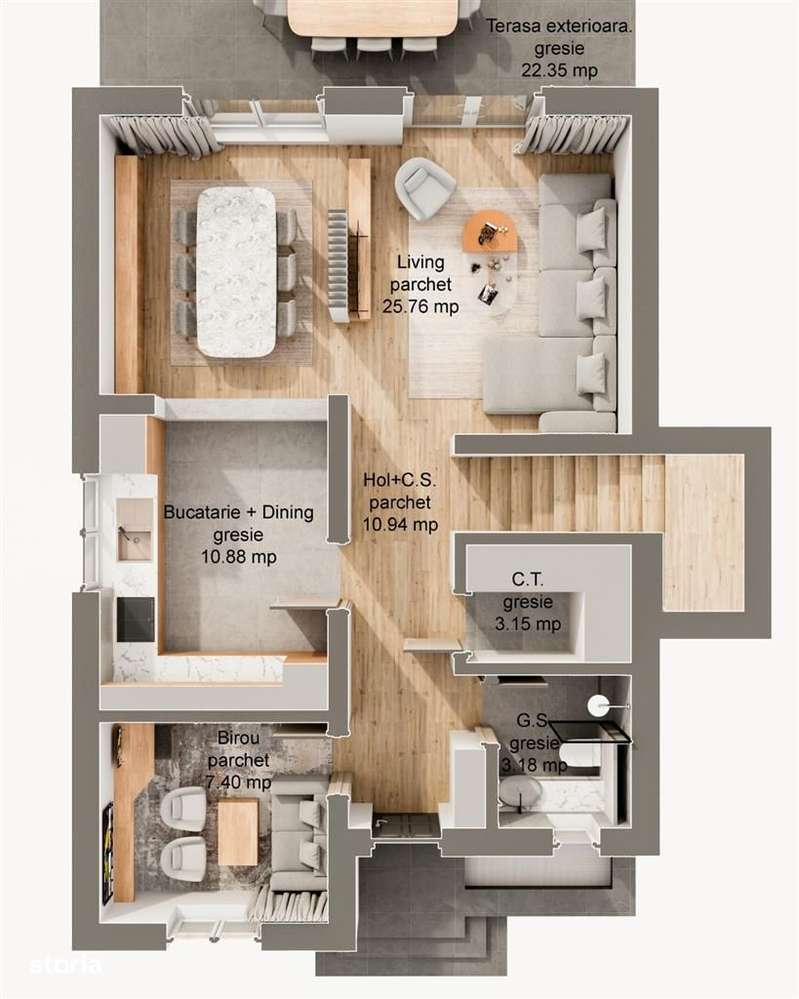 Casă de vânzare – zona linistita | 5 camere | teren 340 mp-6