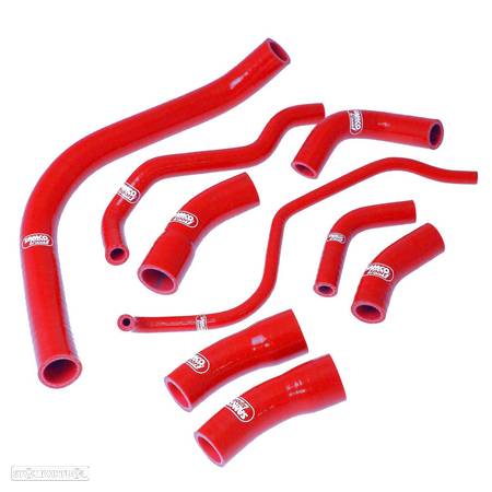 kit tubos radiador samco yamaha fzs 1000 01-05 vermelho - 1