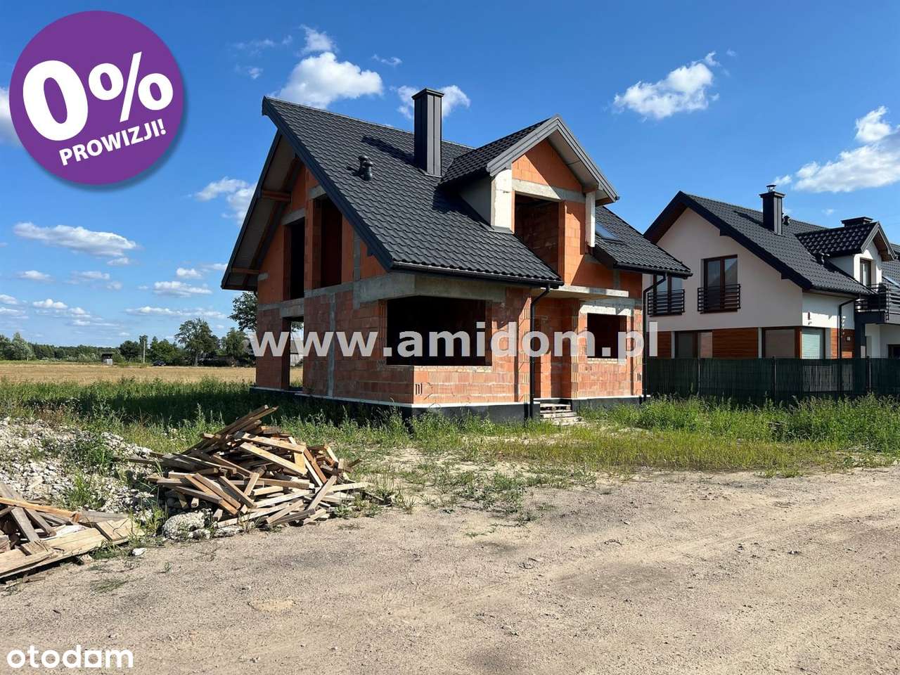 Nadbiel, dom wolnostojący w budowie, działka1420m-0