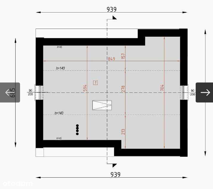 Działka +Dom 3 pokoje +salon +poddasze Targowa ECO-4