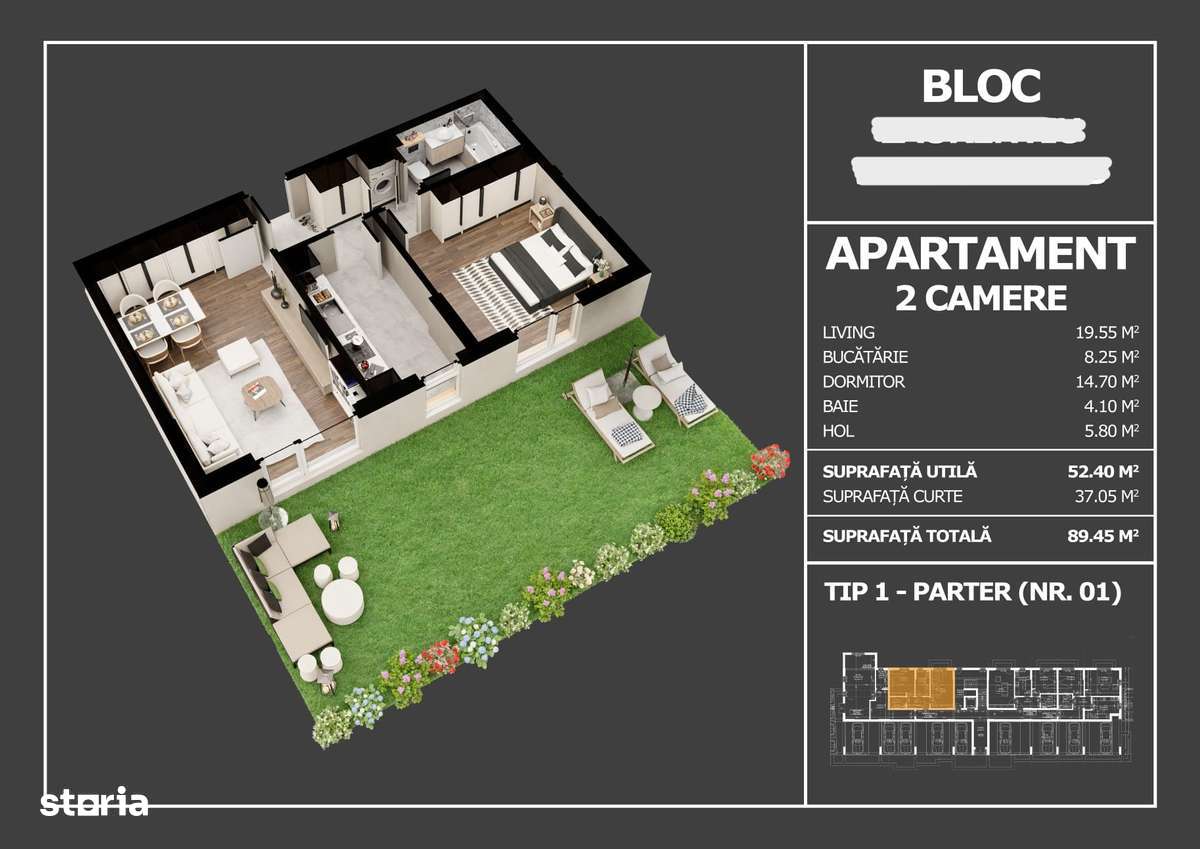 Apartament decomandat de vânzare - Popești Leordeni - 102 mp utili-11