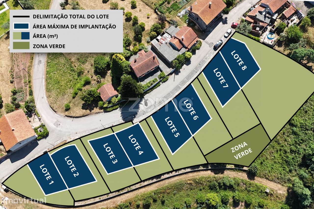 Loteamento Encosta dos Castanheiros | Terreno para 8 Moradias | Luso - Grande imagem: 3/14