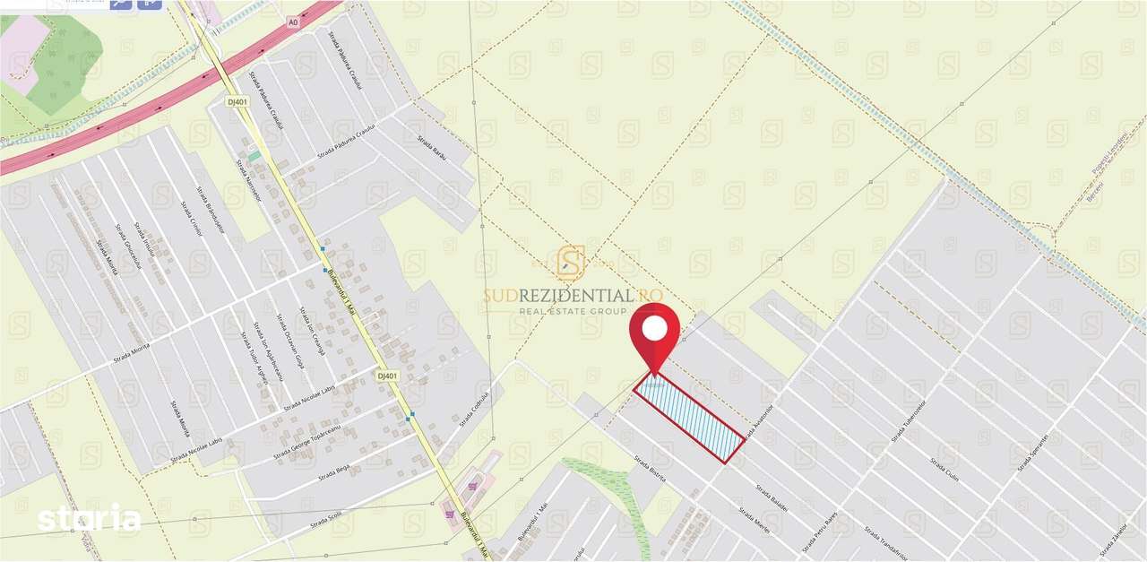 Lot teren de vanzare, Str. Aviatorilor, P+1+M, Comuna Berceni - Imagine principală: 5/20