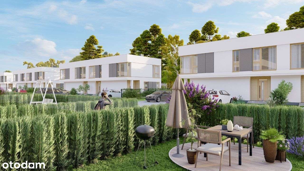 Grodzisk Maz, ul. Nadarzyńska , bliźniak, pompa ciepła, brak czynszu,-3