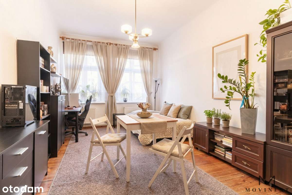 74,8 m² w kamienicy | Łazarz | Balkon - Pełny obrazek: 2/11