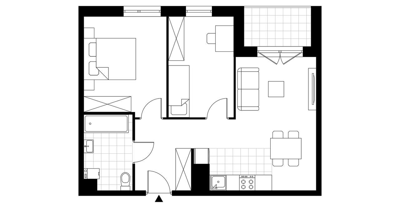3-pokojowe mieszkanie 53m2 + loggia Bez Prowizji - Pełny obrazek: 3/8