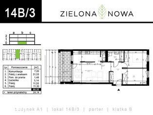 Nowe mieszkanie [14B/3] - osiedle ZIELONA NOWA