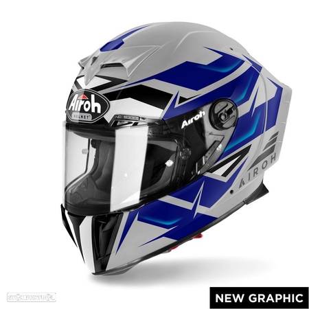 capacete airoh gp550s wander azul gloss - 1