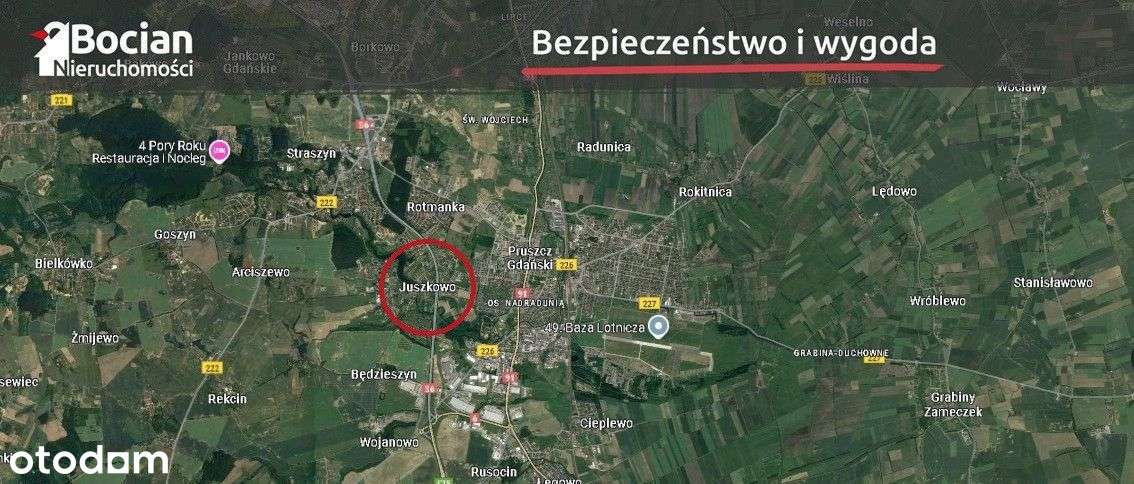 Uzbrojona, słoneczna działka w Juszkowie! - Pełny obrazek: 5/6