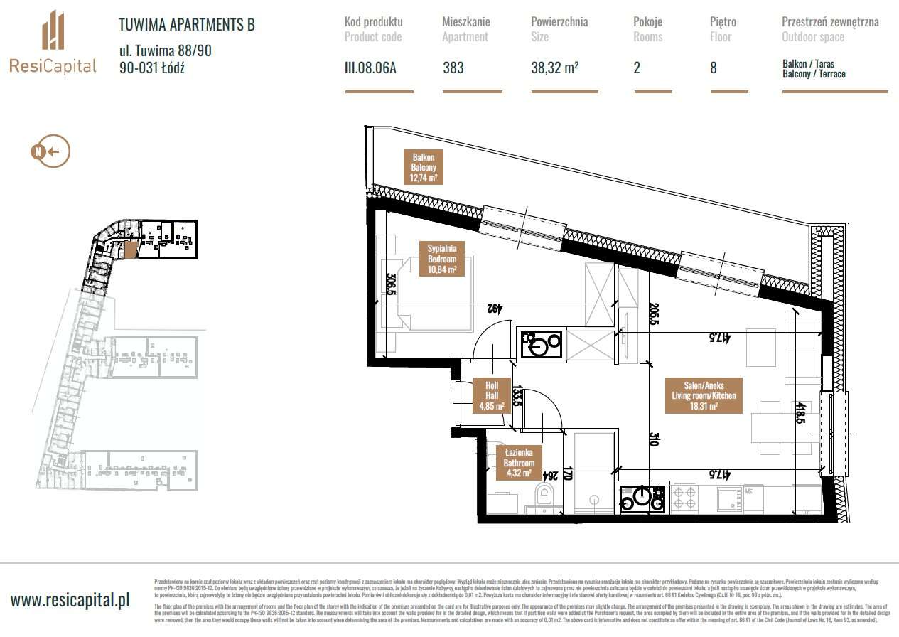 Łódź 2-pok. na Tuwima | MEGA LOGGIA 13m2! | WIDOK | PARKING-0