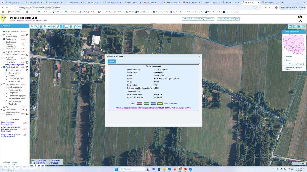 Brzóze, działka 6423m2-6