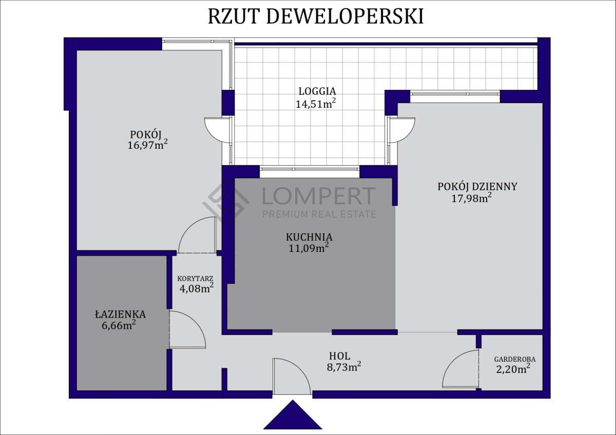 Parter - loggia|wysokość 3m|2 - 3 pokoje-12