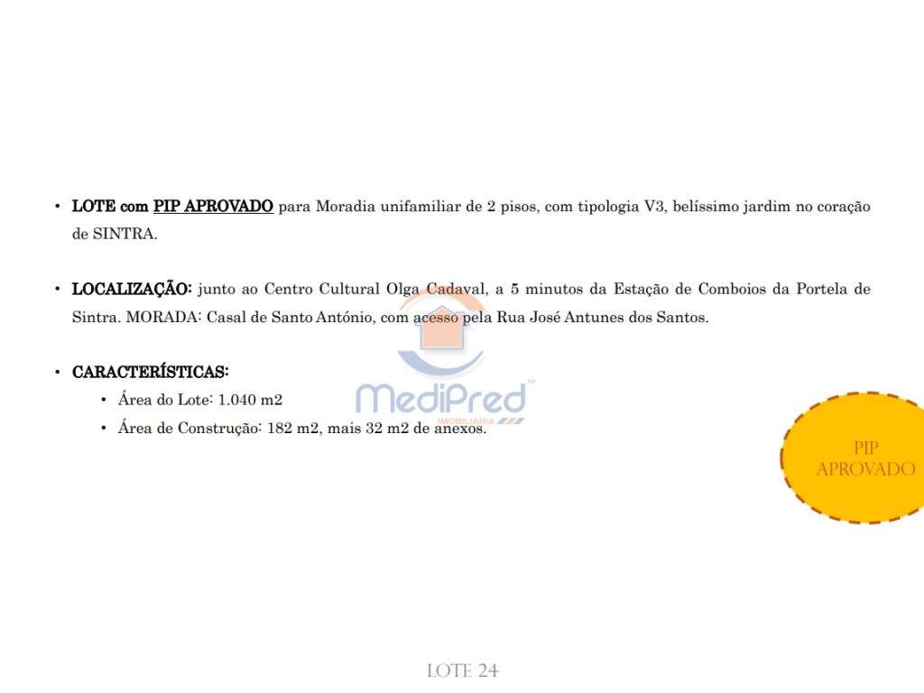 Lote de terreno de 1040m2 em Sintra - Grande imagem: 5/8