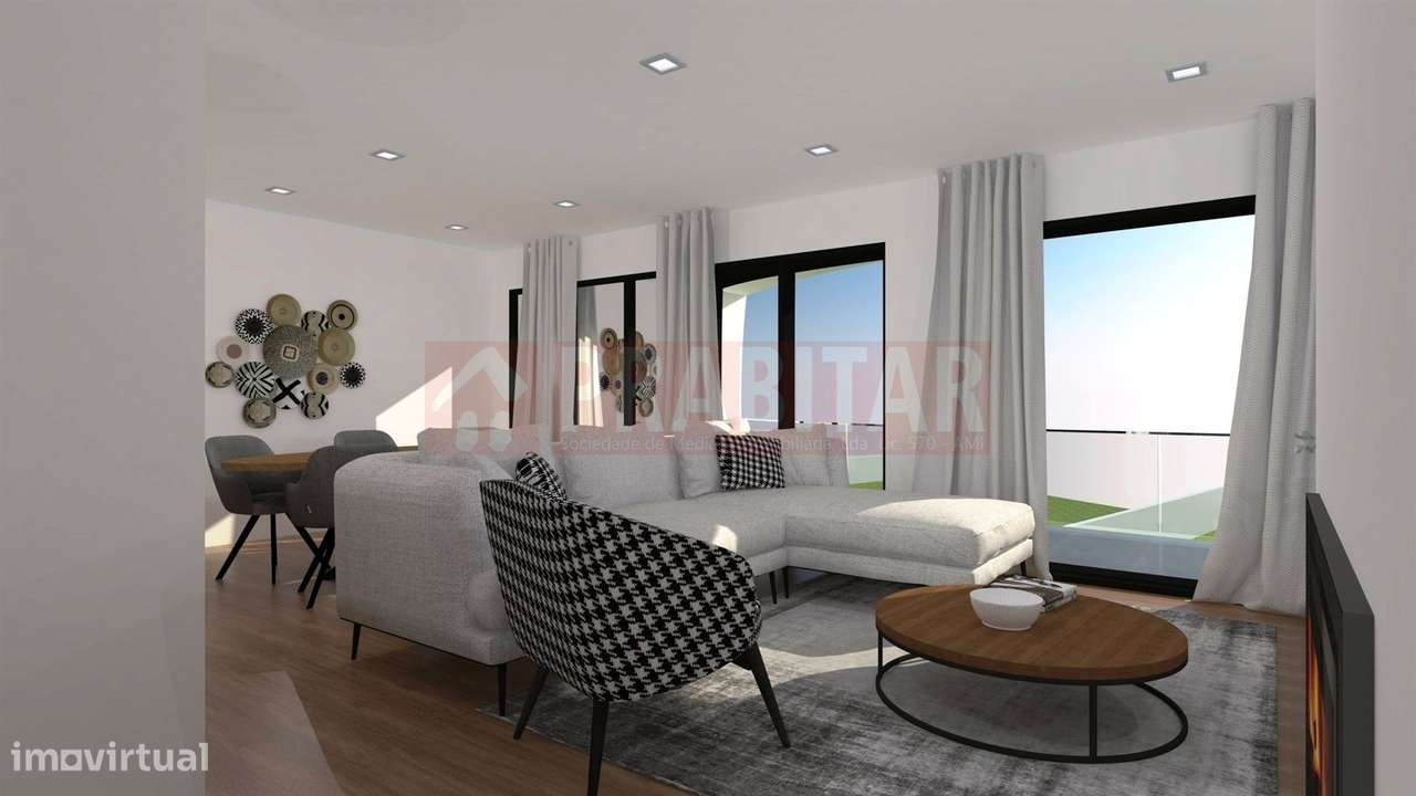 MORADIA TIPO T4 COM GARAGEM e grande terreno plano  NOVA-7