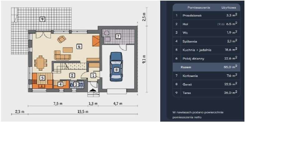 Gmina Klaj-dom w zab. bliżniaczej140m na 6ar-8