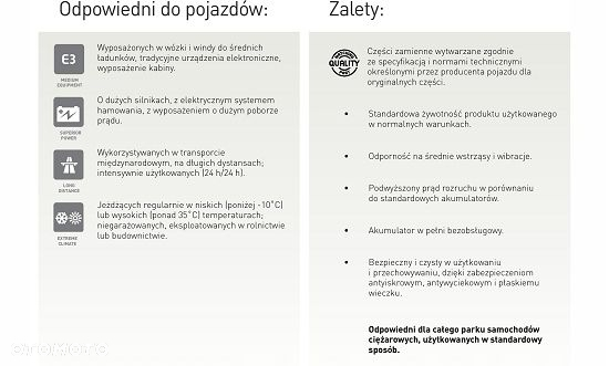 Akumulator Centra PowerPRO 12V 185Ah 1150A L+ CF1853 MOŻLIWY DOWÓZ MONTAŻ - 4