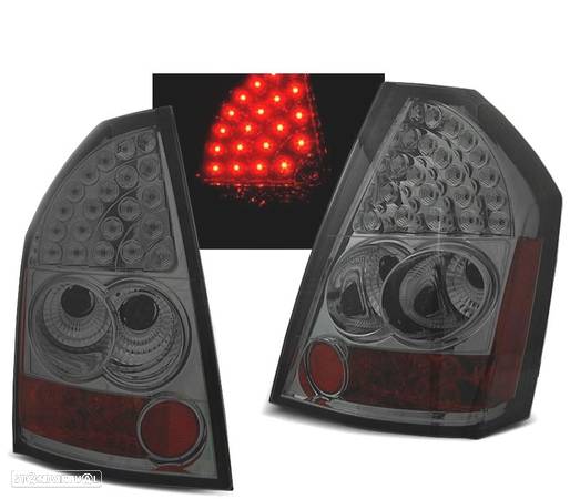 CONJUNTO DE FAROLINS PARA CHRYSLER 300C 300 09-10 LED ESCURECIDOS - 1