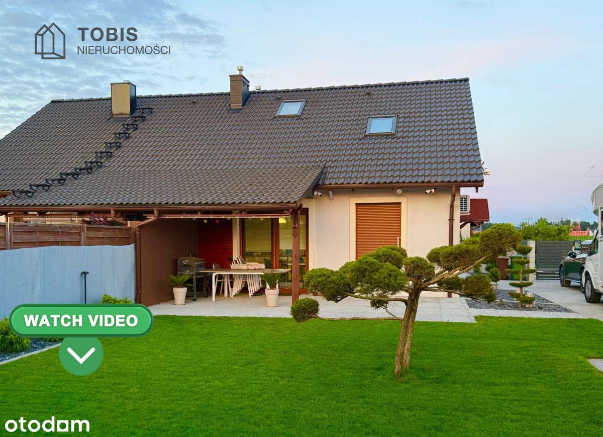 Piekny dom w Kamionkach w zabudowie bliźniaczej-0