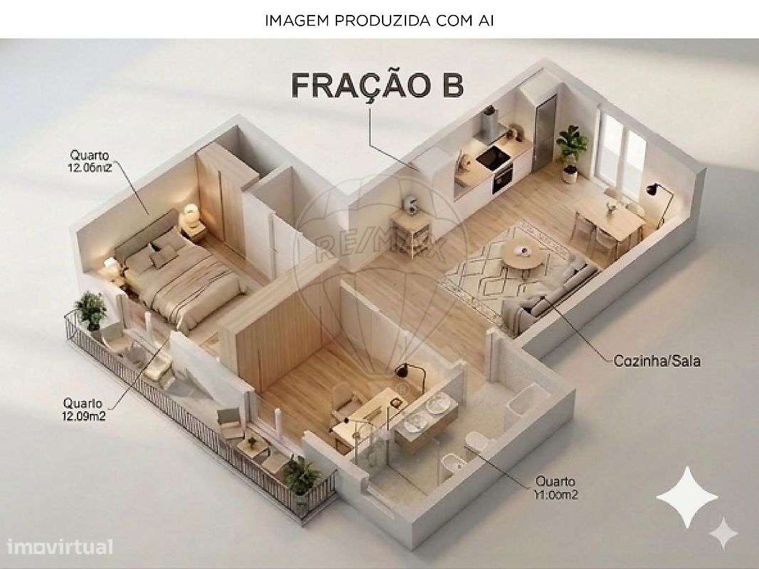 Moradia T2 para venda-5