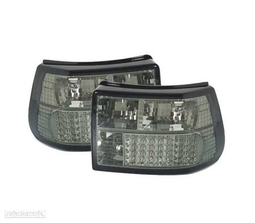 FAROLINS TRASEIROS LED PARA OPEL ASTRA F 91-98 CROMADO ESCURECIDO - 1