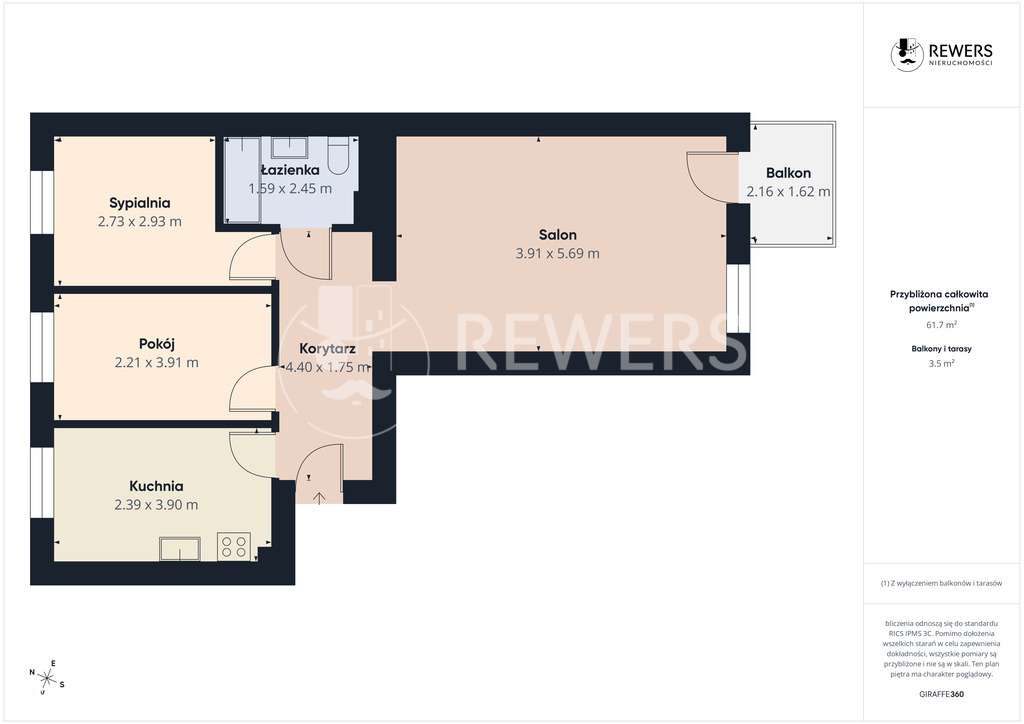 3 pokojowe mieszkanie - Nowy Świat-9