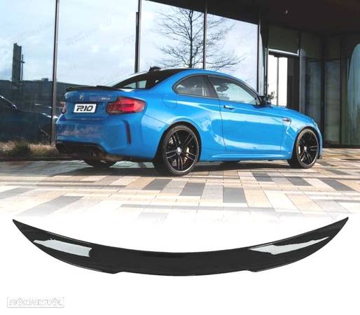 AILERON LIP PARA BMW SERIE 2 F22 F23 LOOK CS PRETO BRILHANTE - 1