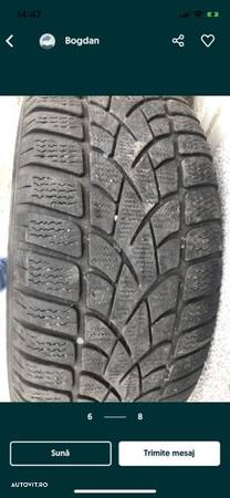 Jante Bmw seria 5 F10/F11 cu cauc 225/55/R17 bridgestone dot 2016 M+S 5-6 mm 8jx17 et 30 - 6