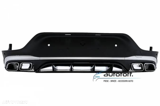 Difuzor bara spate Mercedes GLC Coupe C253 (15-19) AMG Chrome Look - 1