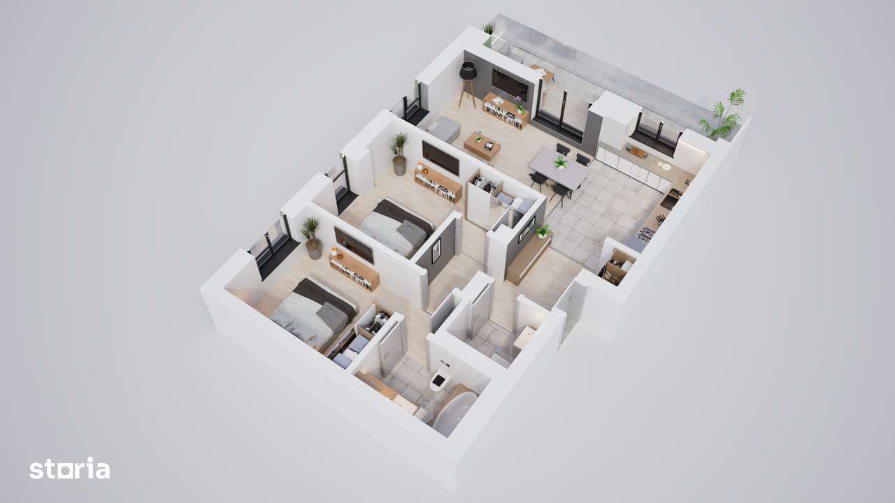 Apartament in cartier privat cu spații verzi si parcare - Imagine principală: 3/19