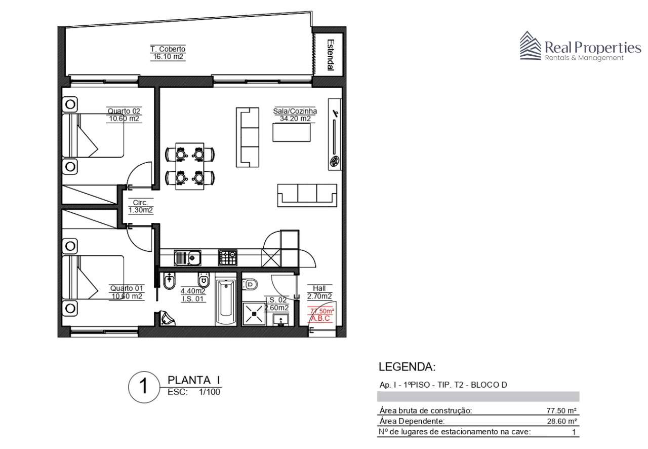 T2 Moderno com vista Mar em Quarteira-32
