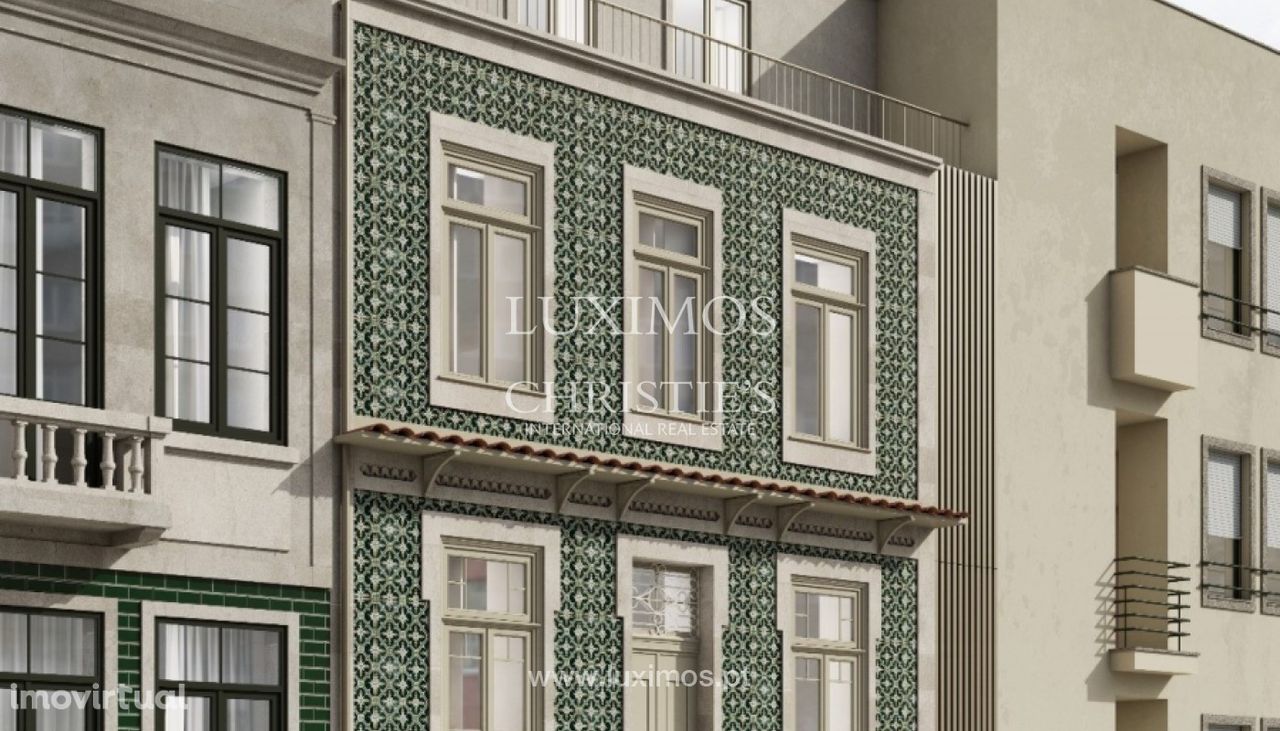 Apartamento T0 com terraço, para venda, no centro do Porto