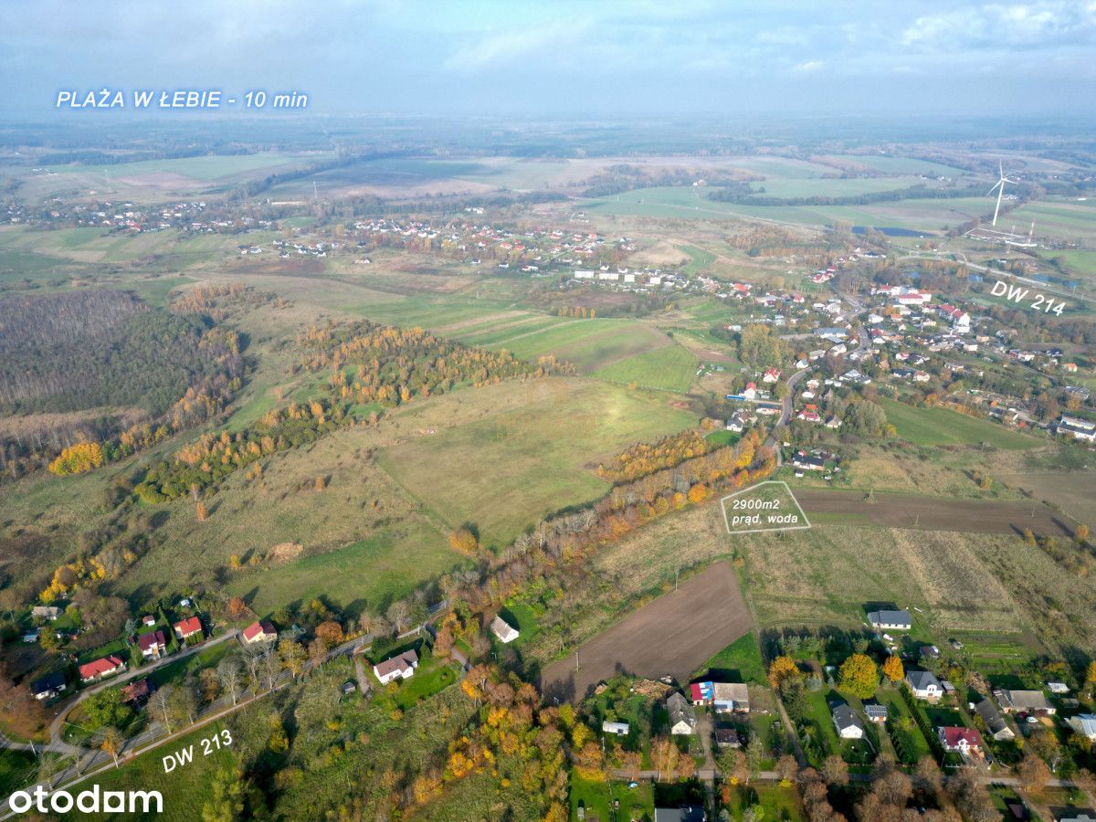 Działka budowlana Łeba Wicko 2900m2