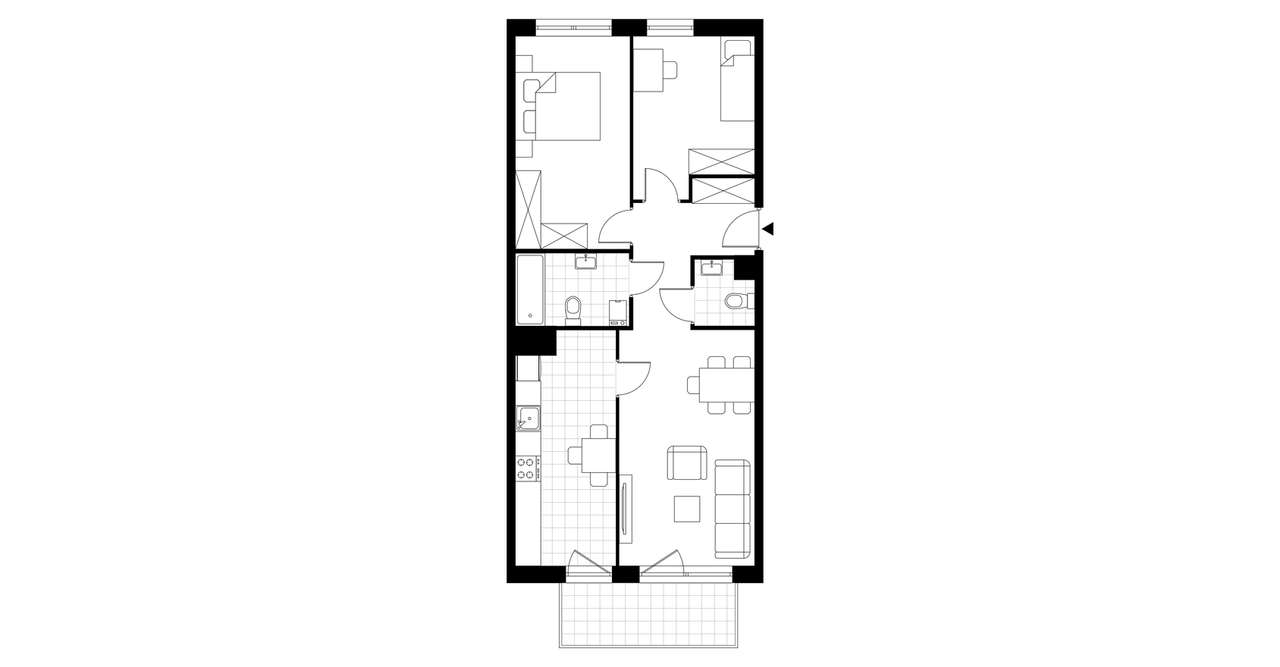3-pokojowe mieszkanie 69m2 + balkon Bez Prowizji - Pełny obrazek: 3/8
