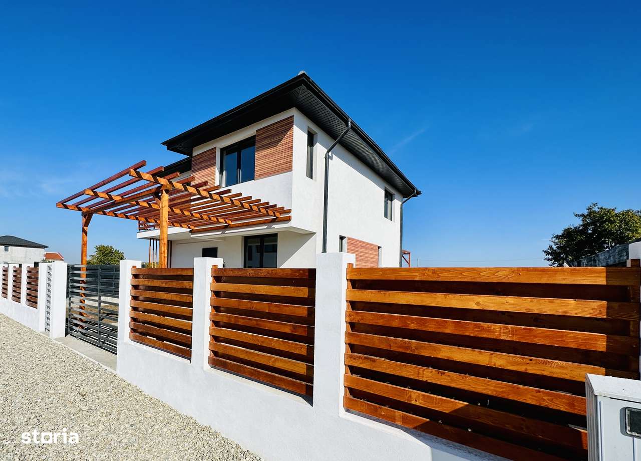 Casă modernă de vânzare- 4 camere  în Comuna Berceni – teren 350 mp - Imagine principală: 3/17