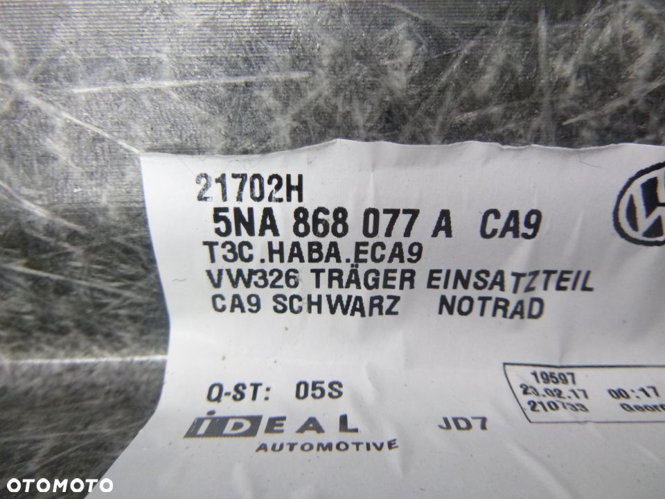 TIGUAN 5N TAPICERKA BAGAŻNIKA LISTWA BAGAŻNIKA 5NA868077A 5NA867428BC 5NA867427MF - 5