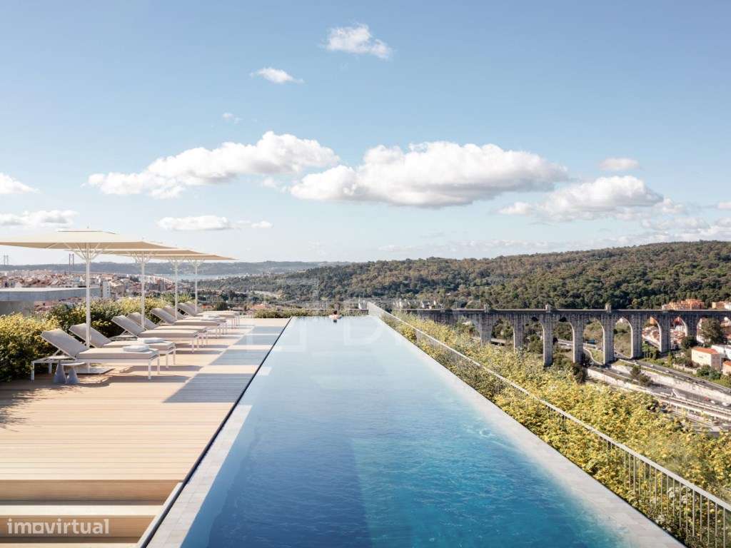 Apartamento T2 com varanda em novo empreendimento em Campolide - Grande imagem: 5/40