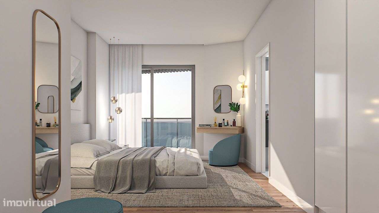 T3 em condomínio com VISTA piscina, jardim e ginásio-7