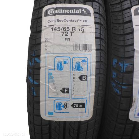 4 x CONTINENTAL 145/65 R15 72T ContiEcoContact EP Lato 2016/2017 NIEUŻYWANE - 3